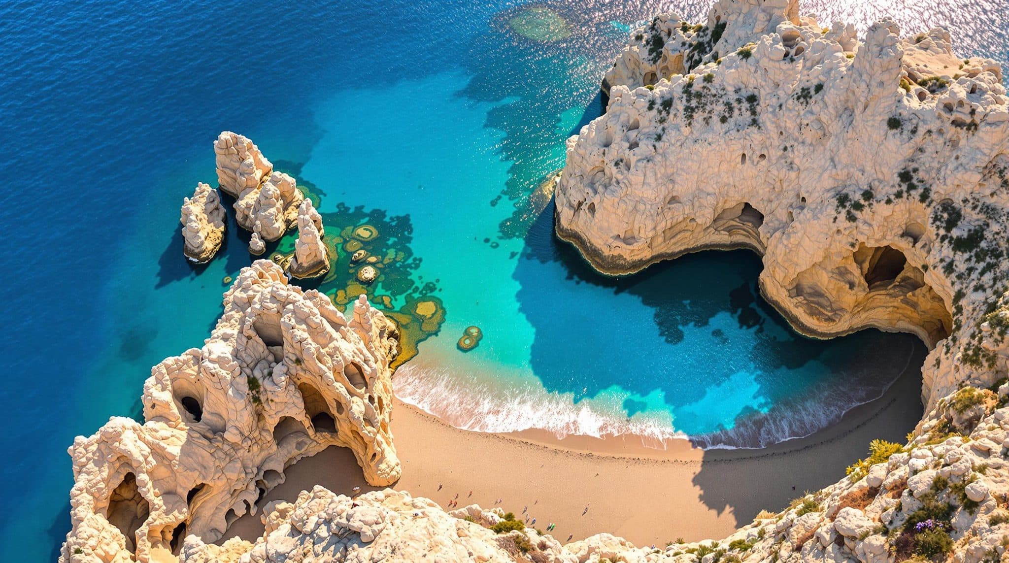 découvrez la plage de papafragas à milos, une crique spectaculaire aux eaux turquoise et aux formations rocheuses impressionnantes. un lieu idyllique pour les amoureux de la nature et des paysages à couper le souffle.