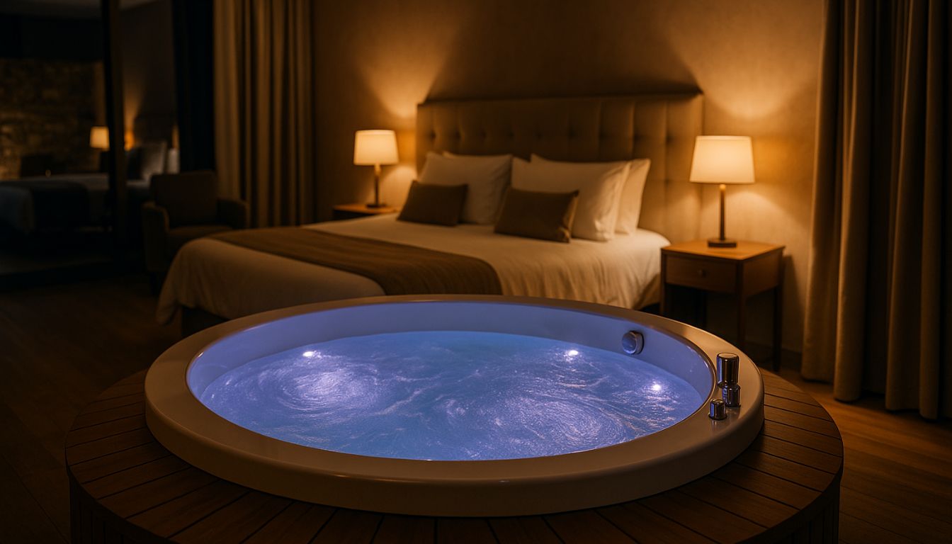 dormir dans une bulle étoilée avec jacuzzi privé