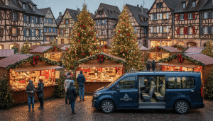 découvrez les marchés de noël en alsace avec leclerc voyage en 2025. profitez d'un transport organisé pour un séjour magique au cœur des traditions alsaciennes.