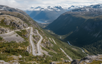 découvrez aurlandsfjellet, une route spectaculaire offrant des paysages à couper le souffle entre aurlandsvangen et lærdalsøyri, idéale pour les amateurs de nature et de sensations fortes.