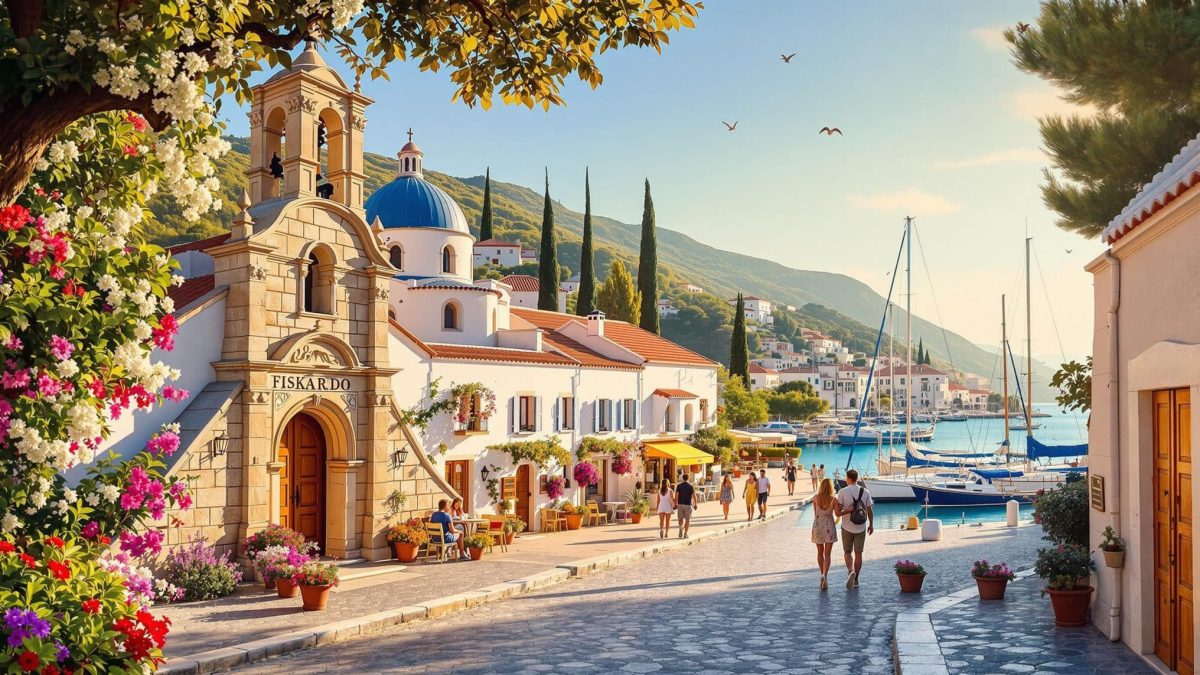 découvrez fiskardo, un village pittoresque de céphalonie, connu pour ses maisons colorées, ses charmantes ruelles et son ambiance méditerranéenne. parfait pour une escapade romantique ou des vacances en famille, fiskardo offre des vues spectaculaires et des activités variées. ne manquez pas ce joyau caché de la grèce !