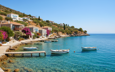 explorez limeni, un village pittoresque au bord d'une eau turquoise cristalline, idéal pour des escapades paisibles en pleine nature.