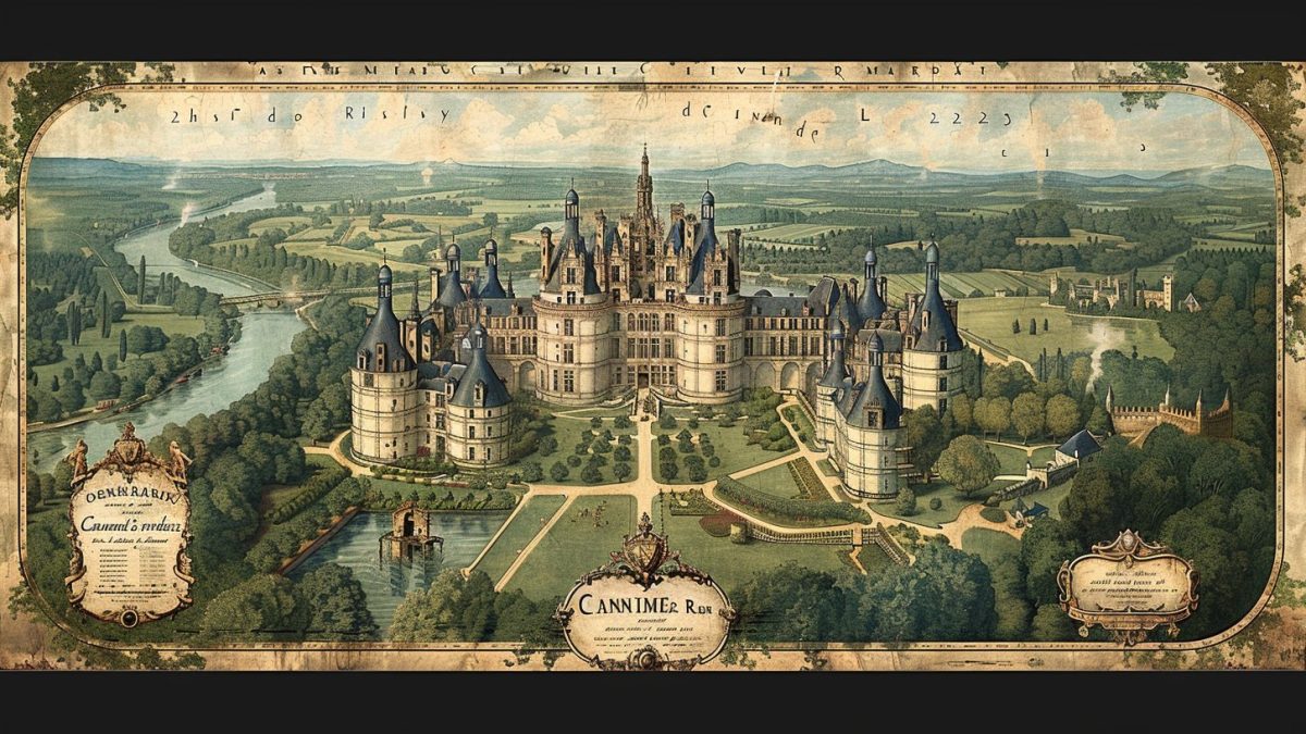 la carte complète des châteaux de la loire