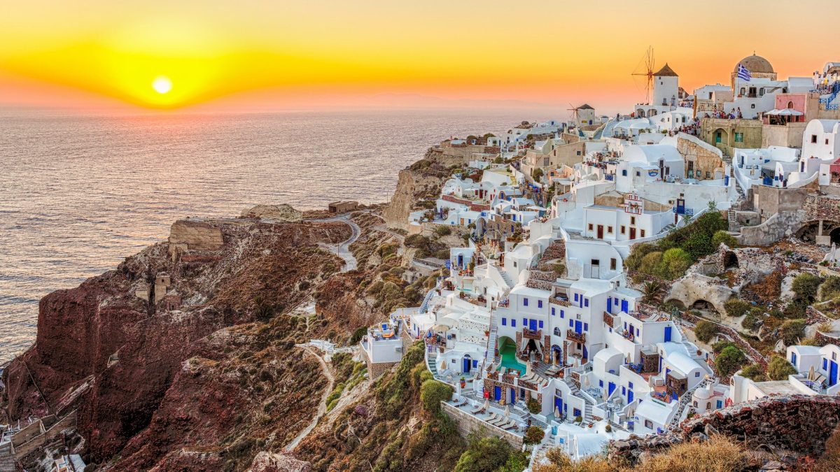 Oia town , Santorini island, Greece